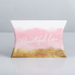 Цена за 10 шт. Коробка подарочная складная фигурная, упаковка, «Beautiful love», 11 х 8 х 2 см