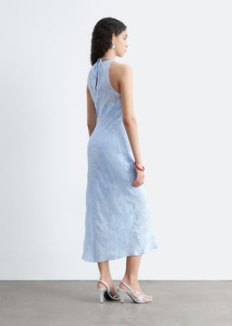 Vestido midi de seda y viscosa - H&m фото 4