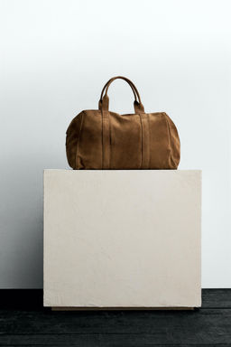 LIMITED EDITION LEATHER TRAVEL BAG - Zara фото 3