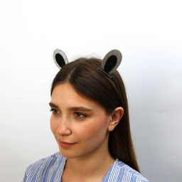 Заколки-ушки для волос Девчуля, ушки зайки, 1 х 5 х 9 см - Art beauty фото 2