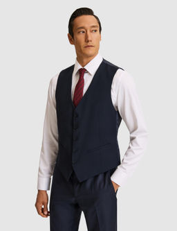 Lacivert Slim Fit Yelek