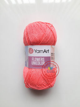 Фловерс однотонный (Flowers Unikolor) пряжа YarnArt 55%хлопок 45%акрил 5х50гр/200м Цвет:758 темно-зеленый