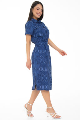 Платье-рубашка Дарина Люкс (деним) - Diolche фото 3