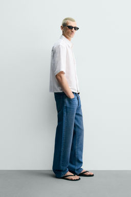 CAMISA RELAXED FIT TEXTURA / Blanco - Zara фото 4