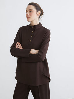 Dik Yaka Oversize Kad?n Tunik