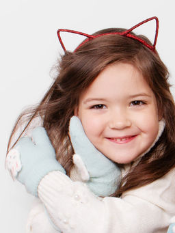 Варежки детские на шнурке Kim Lin  фото 3