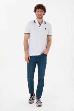 Erkek Slim Fit Polo Yaka Beyaz Ti__rt Sepette S_rpriz _ndirim - U.s. polo assn фото 11