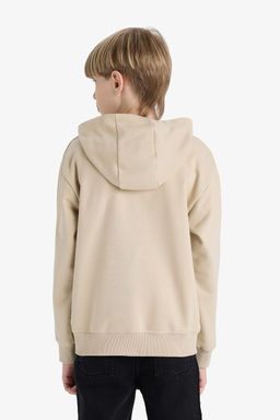 Bask_l_ Kap__onlu __i Yumu_ak T_yl_ Okul Sweatshirt Erkek _ocuk - Defacto фото 6