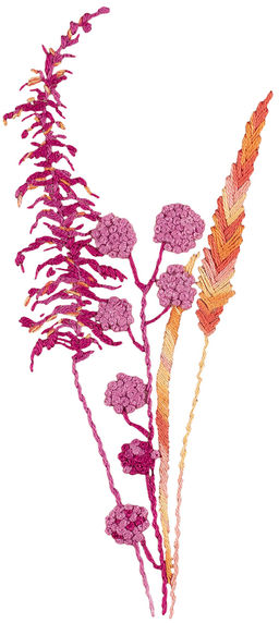 Набор для вышивания PANNA Живая картина JK-2284 Фантазийный букетик 6 х 13.5 см