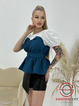 Женская блузка с коротким рукавом