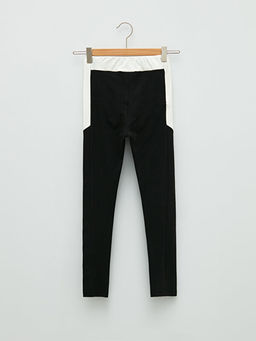 Beli Lastikli Bask?l? Pamuklu K?z ?ocuk Uzun Tayt - Waikiki фото 2