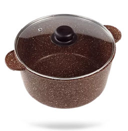 Кастрюля 4 литра, коричневая