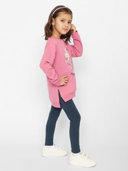 CRB wear/CSKG 90160-27-350 Комплект для девочки (джемпер, брюки типа легинсы),розовый/Ex.Cherubino  фото 2