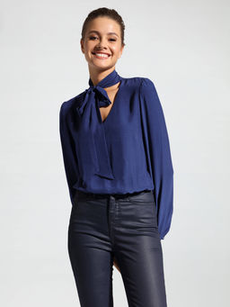 CONTE Блузка-боди из вискозы премиального качества "прикосновение шелка" LBD 1035 deep night