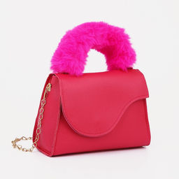 Сумка детская на магните, цвет малиновый