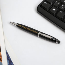 Ручка флеш-карта на открытке Настоящий мужик, 4 ГБ