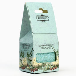 Соляной брикет куб «Эвкалипт» 200 г «Добропаровъ»