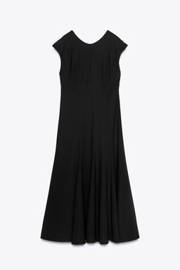 ZW COLLECTION CREPE LONG DRESS - Zara фото 3