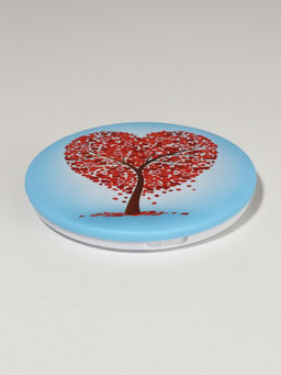 Цена за 3 шт. Зеркало складное Деревья, d=7.5 см, с увеличением х2, голубой/красный