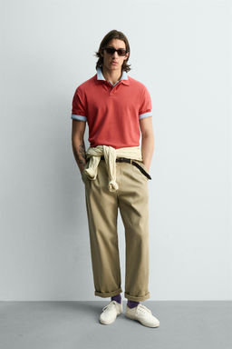 POLO PIQU? REGULAR FIT / Rojo