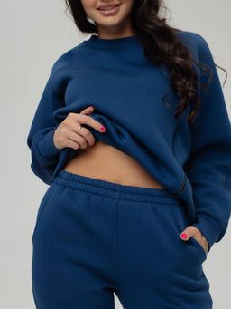 Брюки с подрезами (начес) синий - Vals фото 5