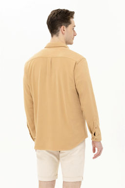 Мужская рубашка Camel с длинным рукавом - U.s. polo assn фото 12