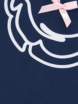Футболка с принтом для девочки UD 0670 синий - Mini maxi фото 4