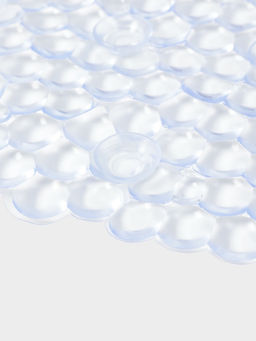 Коврик для ванны на присосках Доляна «Хрусталь», 66×36 см, прозрачный