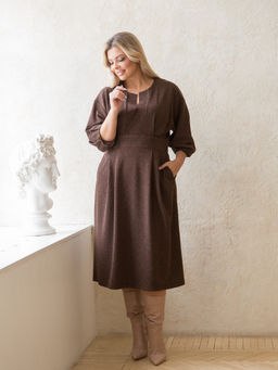 Платье 1360 коричневый - Novita фото 6