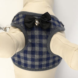 Комплект амуниции с мягкой шлейкой, XL, поводок 120 х 1,5 см, ОШ 38-52 см, ОГ 42-60 см, серый 7119 - Пижон фото 5