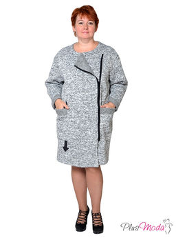 Пальто двубортное Модель №139 размеры 52-74 - Plusmoda фото 2