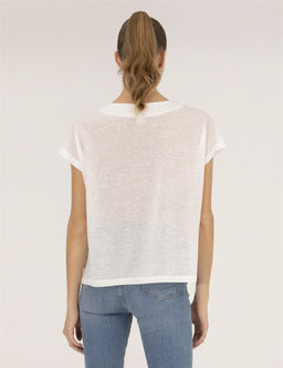 Beyaz Comfort Fit Ti__rt