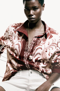 Camisa oversize estampada - H&m фото 5