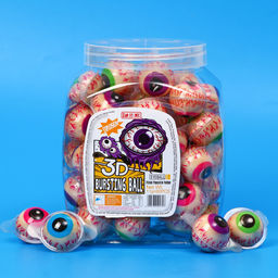 Цена за 60 шт. Мармелад жевательный Глаза 3D с начинкой, 11 г