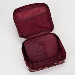 Косметичка на молнии, цвет бордовый - Simaland фото 12