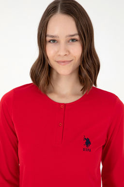 Женский красный пижамный комплект Неожиданная скидка в корзине - U.s. polo assn фото 2