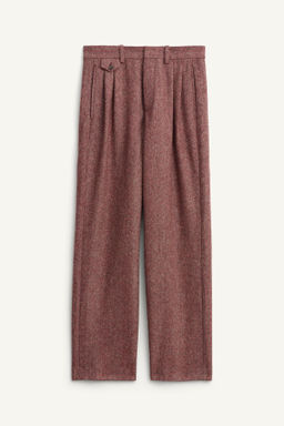 LIMITED EDITION HERRINGBONE WOOL TROUSERS - Zara фото 6