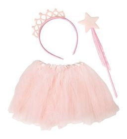 Костюм "Принцесса": юбка, ободок - корона, волшебная палочка (КРК-5779) розовый