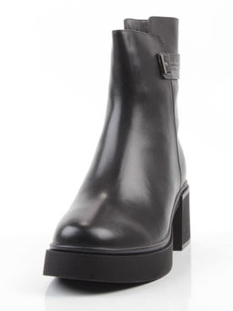 04-M3-5247 BLACK Ботинки зимние женские (натуральная кожа, натуральный мех)