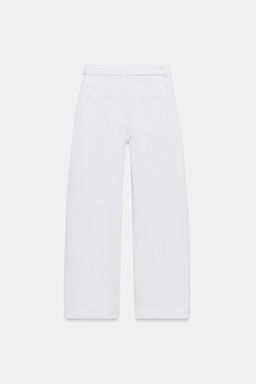 JEANS CINTURA DOBLADA TRF TIRO MEDIO / Crudo - Zara фото 6