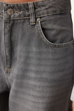 Gri Bel Tokal? Yuksek Bel Barrel Baggy Jeans TWOAW25JE00240 - Trendyolmilla фото 4