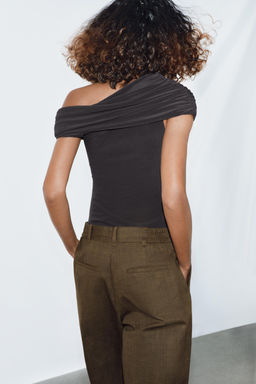 BODY ASIM?TRICO FRUNCES / Gris antracita - Zara фото 3