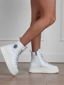 Ботинки 215.warmw. белый/Мех