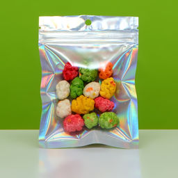 Цена за 100 шт. Пакет Zip - lock ПЭТ, иридисцентный, со сплошным окном, плоский, еврослот 9×12 см