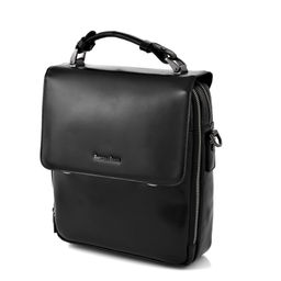 H5145-7 black, Мужская кожаная сумка "Планшет", Barcelo Biagi