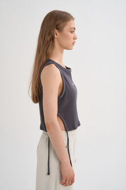 Майка трикотажная Серый ANTA SKATE Knit Tank  фото 3