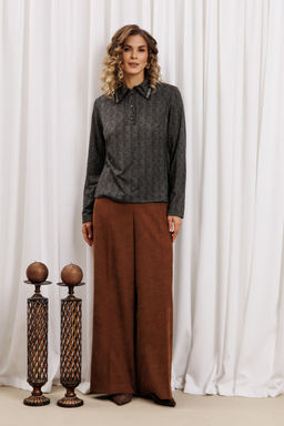 Джемпер Gizart 15422 серый тигровый замша