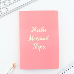 Блокнот софт-тач А5, 48 листов Живи, мечтай, твори