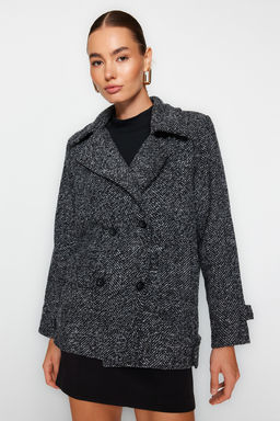 Trendyolmilla Kahverengi Oversize Genis Kesim K?rc?ll? Kase Kaban TWOAW24KB00176  фото 8