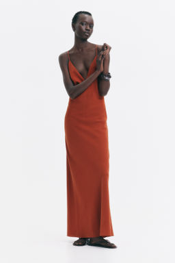 Vestido de crep? con detalle de cuentas - H&m фото 2
